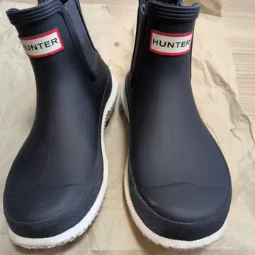 HUNTER 네이비 레인 신발 22cm