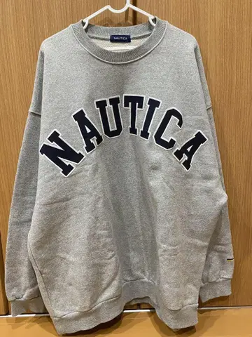 NAUTICA 그레이 맨투맨 XL