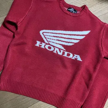 [ HONDA / 혼다 ] 별주 로고 자카드 크루넥 니트 상의 공식