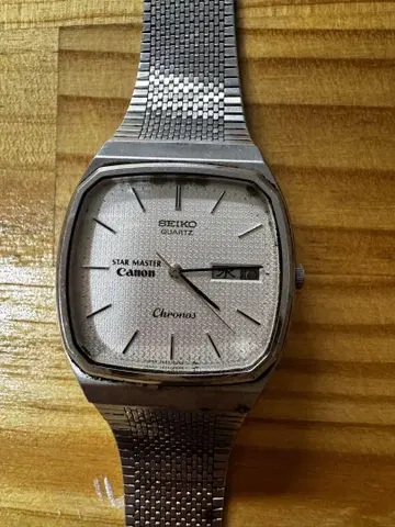[ 레어 ] SEIKO 크로노스 Canon 콜라보 남성용 손목시계 빈티지