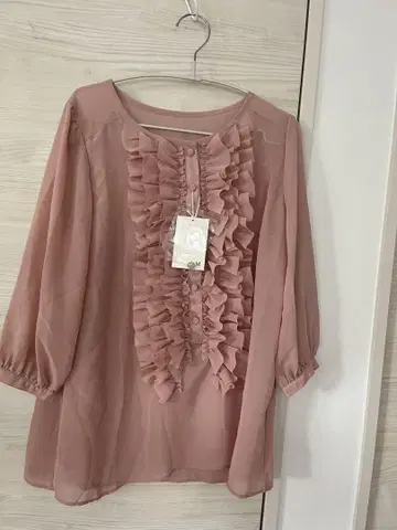 SALON, Pixie Heart 살롱픽시하트M 쉬폰 블라우스