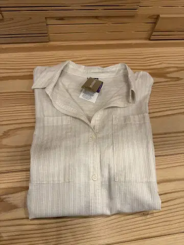 Patagonia 파타고니아 아이보리 스트라이프 셔츠 긴팔 블라우스