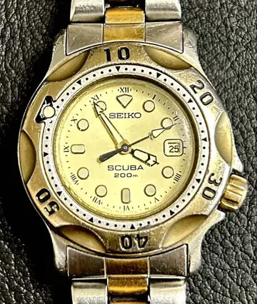 [ 작동품 ] SEIKO SCUBA 200m 다이버 워치 여성용