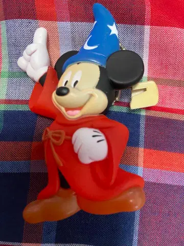 미키마우스 판타지아 라이트 배지 키링