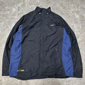 90s UMBRO 엄브로 나일론 자켓 XL 블랙/파랑 [160]