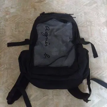 agnis b. 블랙 백팩 남녀 공용 대용량