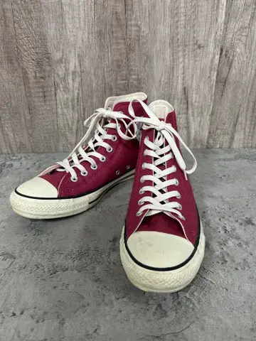 Converse AllStar 버건디 하이컷 스니커즈 26.5