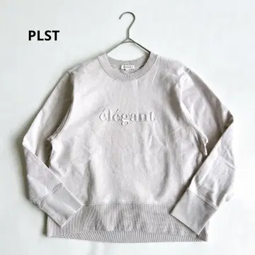 PLST 플라스테 자수 로고 맨투맨 풀오버 S
