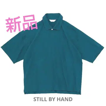 미사용 새상품! STILL BY HAND 티셔츠 피케 셔츠 블루