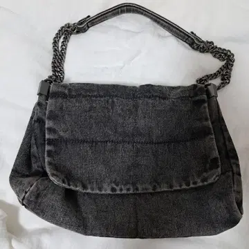 ZARA 데님 그레이 숄더백