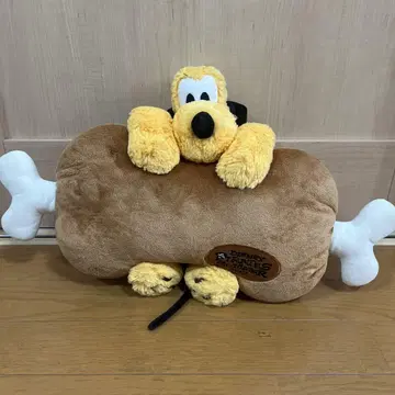 초레어 디즈니 리조트 플루토 봉제 인형 뼈다귀 쿠션