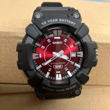 CASIO MW-610H-4A 와인 레드 컬러