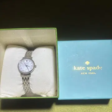 kate spade 실버 쿼츠 시계