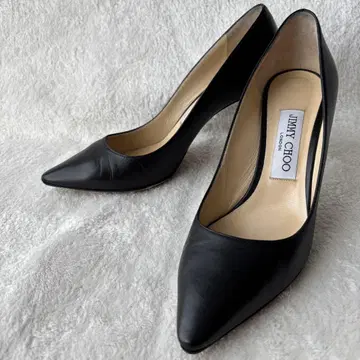 JIMMY CHOO 지미추 블랙 가죽 펌프스 23.5cm