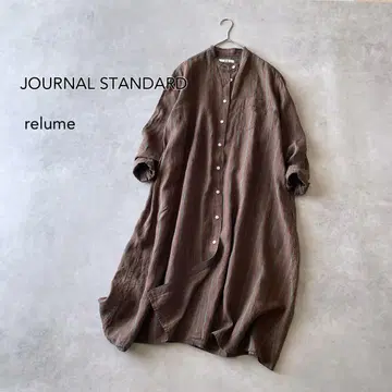 저널 스탠다드 리룸 린넨 스트라이프 셔츠 원피스