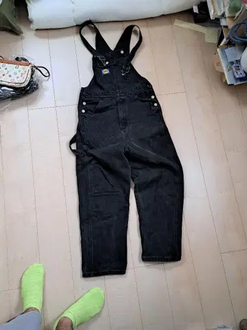YYSUP 블랙 오버롤 L 사이즈