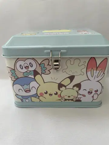 Pokemon 포켓몬 포켓피스 열쇠 부착 캔 저금통 스카이블루