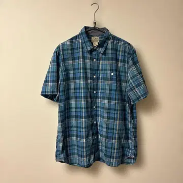 L.L.Bean 반팔 체크 셔츠