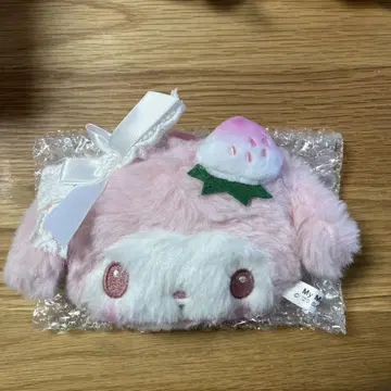 마이멜로디 봉제 인형 거울 화이트 딸기 티타임