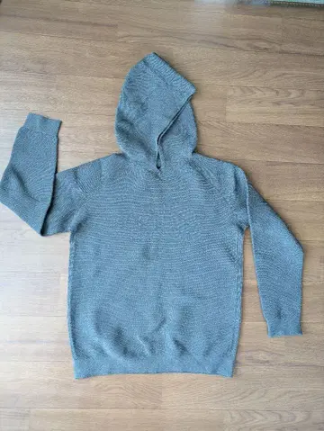 THE NORTH FACE 그레이 후드 부착 후드티 M