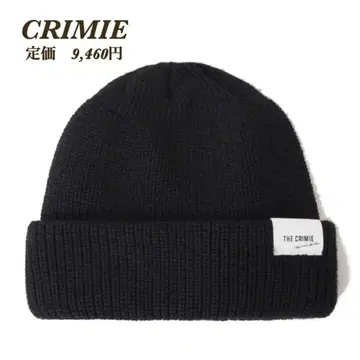 새상품 [ CRIMIE ] 클라이미 울 블렌드 니트 모자 비니 블랙