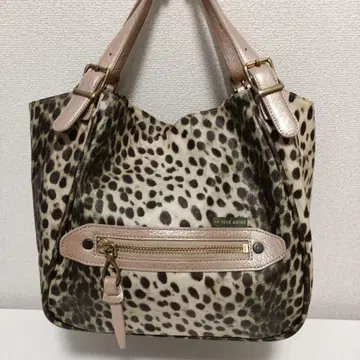 레오파드 무늬 토트백