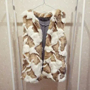 ZARA trf collection 인조 모피 에코 퍼 베스트