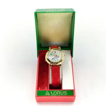 LORUS 미키마우스 크리스마스 손목시계 산타 쿼츠