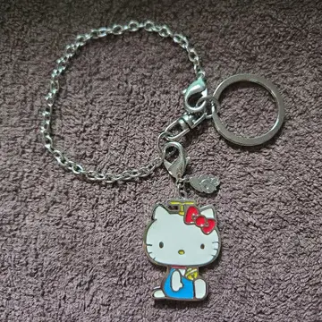 [ 미사용 ] 헬로키티 도라에몽 콜라보 키링 키체인