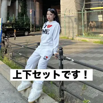 OTOGIRLS I LOVE ME 후드티 셋업 S