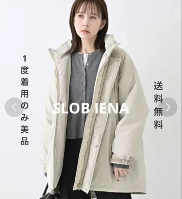 [1회 착용만] SLOBEIENA 워셔블 충전솜 몬스터 후드티 블루종