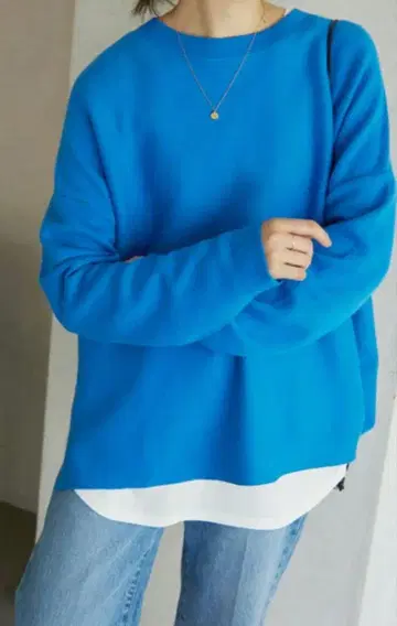 SLOBE IENA 코튼 더블 페이스 니트