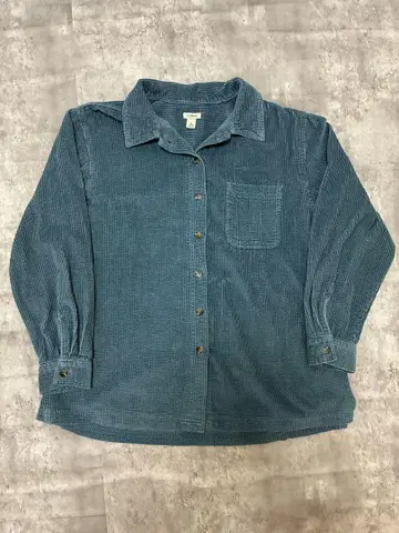 L.L.Bean 엘엘빈 코듀로이 셔츠 파랑 블루 긴팔 00s
