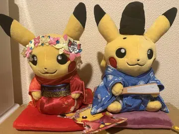 포켓몬 센터 교토 한정 피카츄 봉제 인형 2세트