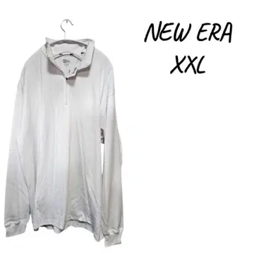 [ 새상품 ] NEW ERA 하프 지퍼 트레이닝복 XXL 화이트 택 포함