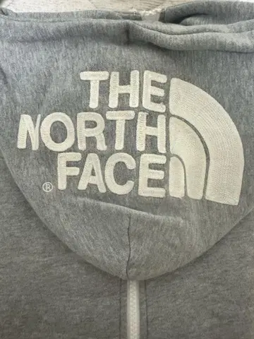 THE NORTH FACE 그레이 후드 부착 후드티