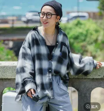 니코앤드 컬러풀 체크 셔츠 미사요님 택 포함 새상품