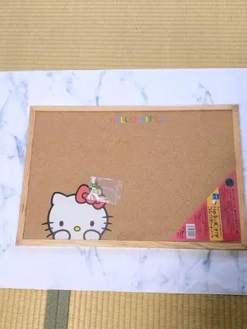 미사용품 헬로키티 코르크 보드 1996년 제조