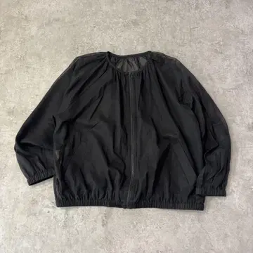 DAMA collection 시어 집업 블루종 블랙 겉옷 경량