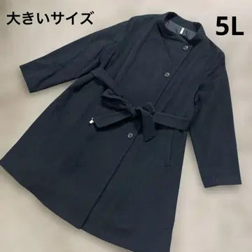 빅 사이즈 5L 블랙 코트