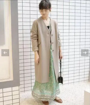 SLOBE IENA 노카라 코트 새상품급