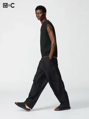 UNIQLO C 와이드 핏 카고 팬츠 S
