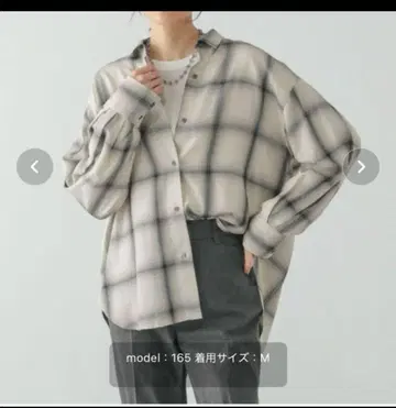 새상품급 글로벌 워크 라메 체크 셔츠 긴팔 가을 옷