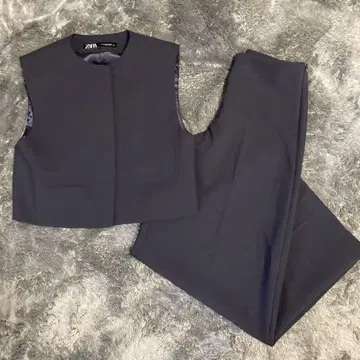 ZARA 다크 네이비 팬츠 셋업