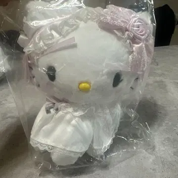 챠미키티 봉제 인형 화이트 프릴 디자인 산리오