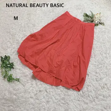 내추럴 뷰티 베이직 플레어 스커트 면 혼방 M 화려한 색상