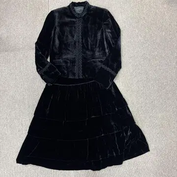 LUFRAN 블랙 벨벳 셋업 42