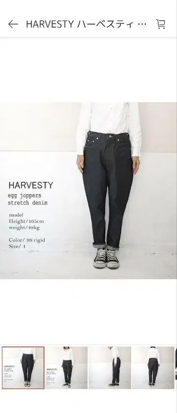 HARVESTY A12000-1 에그 조퍼 팬츠
