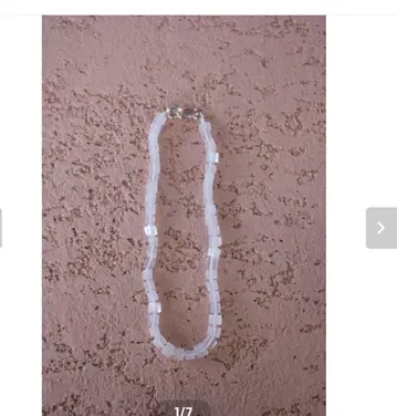 R.ALAGAN/CUBE STONE NECKLACE WHITE JADE