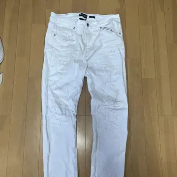 WAMAIA 화이트 스키니 데님 32